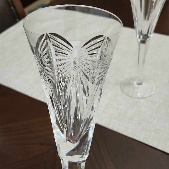 4 WATERFORD CRYSTAL Champagne flutes in excellent, unused condition! - Picture 3 of 11